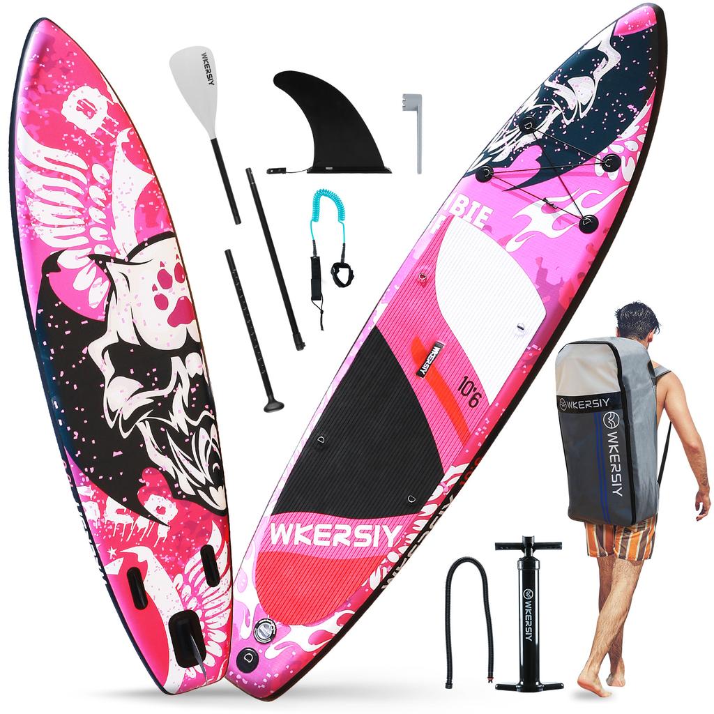 Inflatable Stand Up Paddleboard SUP Board 6 Inch Thick SUP Surfboard Surf Set with Paddleboard Surf