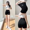 Three-quarter Pants Women Wear High-waisted Belly Slimming Sharkskin Leggings Without Curling Yoga Bike Barbie Pants