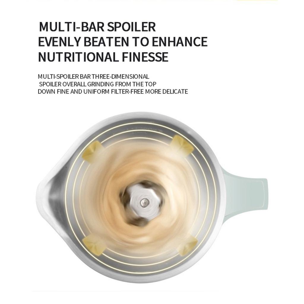 350ml Portable Soy Milk Machine with Juicer, Blender and Safety Switch