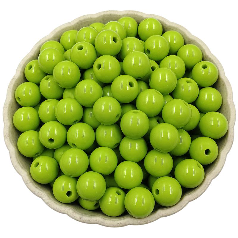Товары для вечеринок для изготовления украшений Круглые свободные бусины своими руками Однотонные 50 шт. Многоцветные 10 мм Непрозрачные