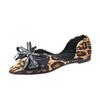 Женские туфли-лодочки Mary Jane Suede Leather Shoes Slip on Ballet Flats Apartments Loafers Spring Fashion Leopard Walking Shoes 2024