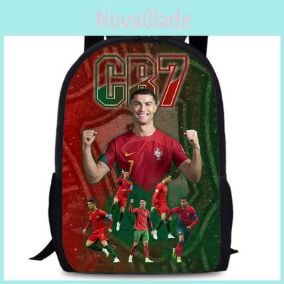 Криштиану Роналду Cr7 15-дюймовый рюкзак Оксфорд большой вместимости школьная сумка для студентов спортивные дорожные предметы первой необходимости
