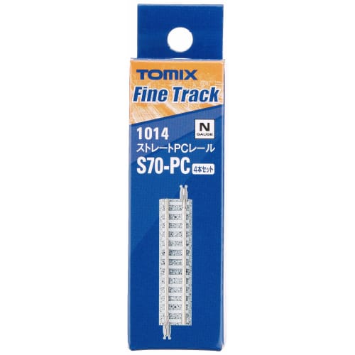 TOMIX N Gauge Прямой PC рельс S70-PC Набор из 4 1014 Принадлежности для железнодорожной модели