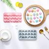 1Pc 18 Cavities Flower Silicone Molds Diy Rose Flower Candy Molds Rose Leaf Bow Tie Shape Molds Pudding Soap Cookie Molds
