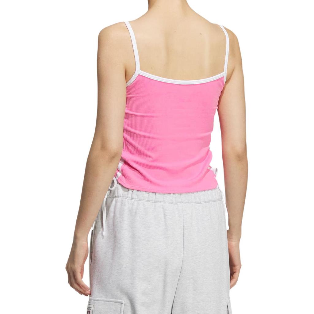 Adidas Оригинальная майка-борцовка на шнурке с подкладкой, классическая, облегающая, удобная, в полоску, спортивный жилет, женские топы KE3888