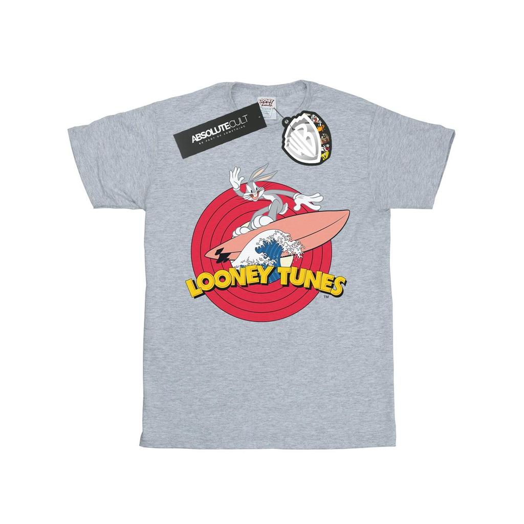 Looney Tunes Mens Bugs Bunny Surfing T-Shirt