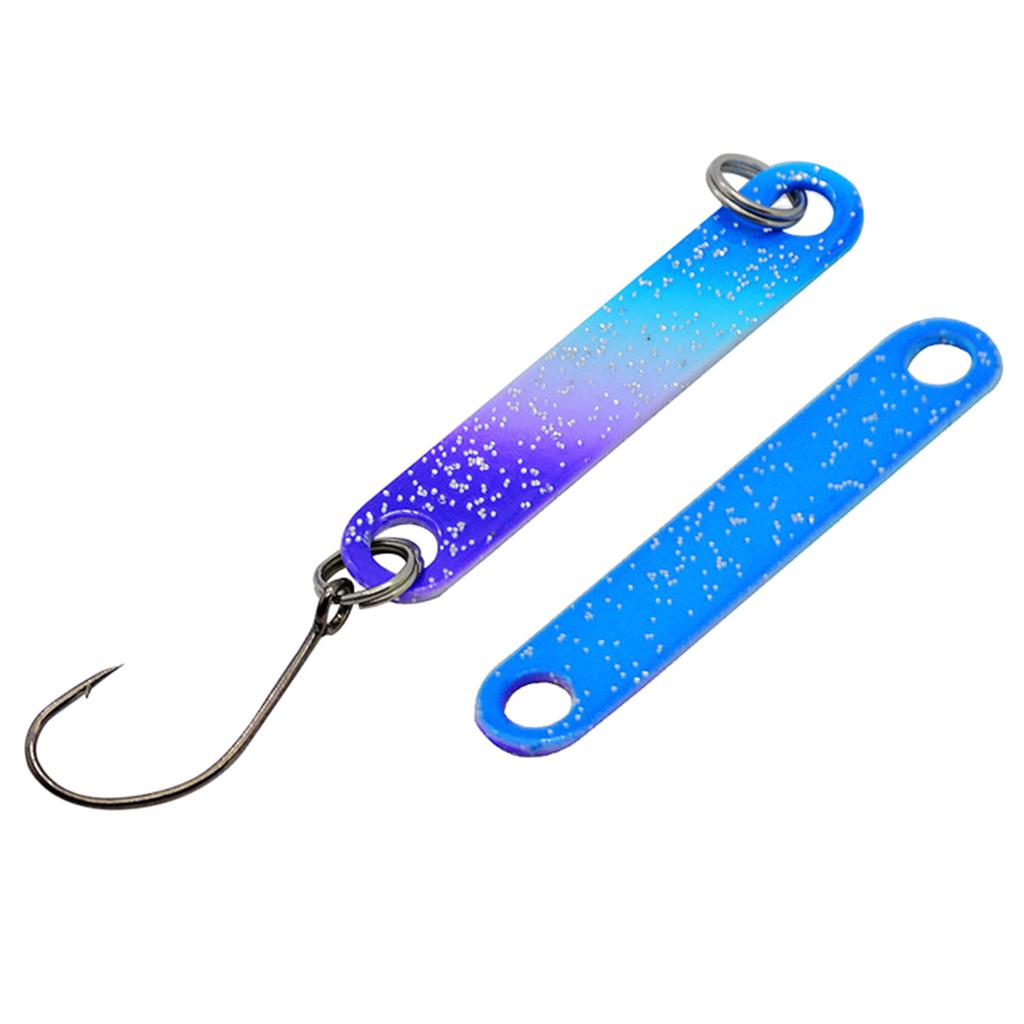 6 Pieces Fishing Spoons Lures Double-sided Metal Sequins Fishing Lures Fishing Accessories for Trout Walleye Salmon-Pike