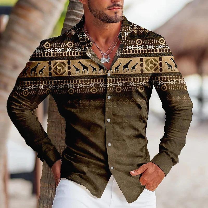 Spring Autumn Temperament Thin Shirt Top Men's Long Sleeved Casual Loose Shirts Men’s