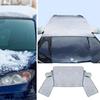 Car Snow Cover Extra Large Windshield Side Window Protector Covers For Snow Ice Sun Shade Dust Frost Freezing Sedan Use J7H4