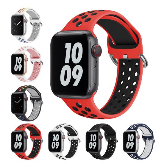 Регулируемый ремешок для наручных часов, аксессуары для часов, мягкий силиконовый сменный спортивный ремень для часов для iWatch 8/Pro