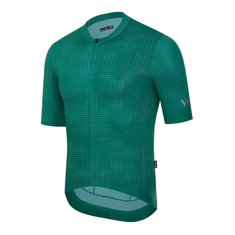 Mens Cycling Short Sleeve Jersey Breathable Quick-Dry Star Print Bike Sport Top Base Layer