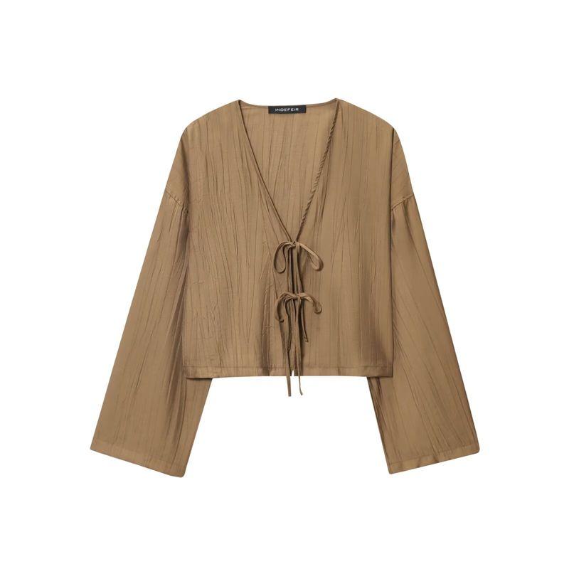 Kaslead New Arrival Women's Clothing Fashion Style Fashion Wrinkle Effect Coat Shorts 5427733 1255451