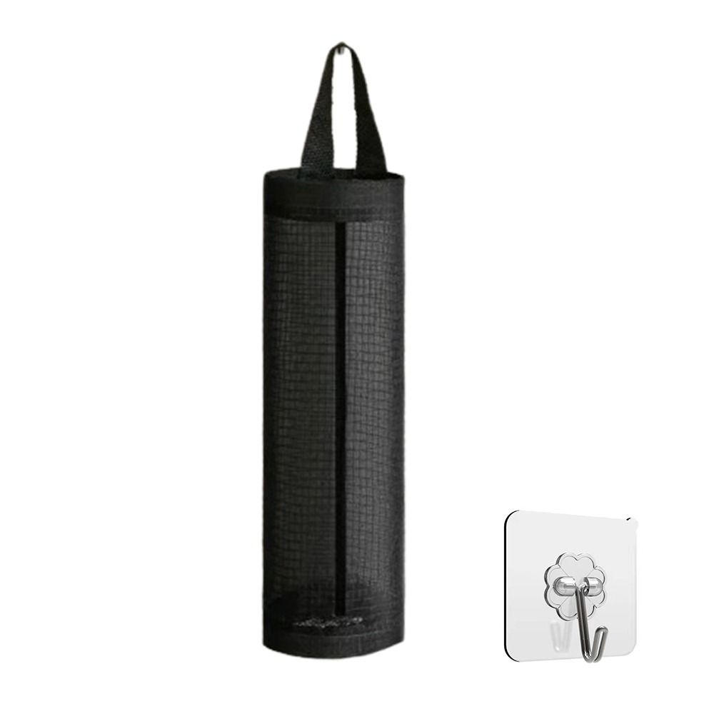 Polyester Mesh Plastic Bag Dispenser Foldable Shopping Bags Carrier Kitchen Gadget