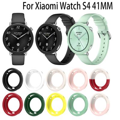 Силиконовый защитный чехол-накладка для Xiaomi Mi Watch S4 41 мм, сменный аксессуар, рамка, чехол, защитная накладка на экран, горячий