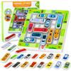 Parking Lot Puzzle Toy, Slide Puzzle, Permanent Play, Magnetic Game, Educational Toy, Brain Training, Montessori, Time Killer, 750 Questions To