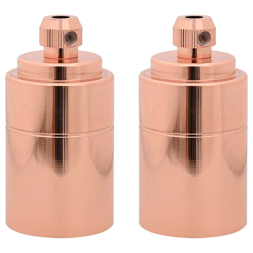 Lamp Holder Set 2 pcs Rose Gold E27