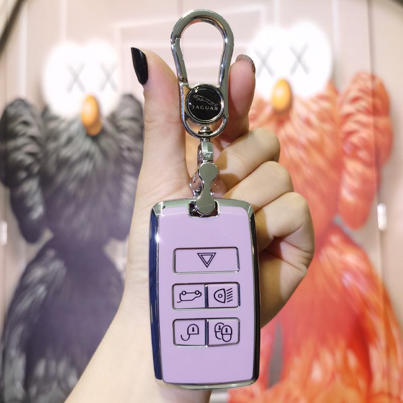 Luxury Key Case for Jaguar XFL/XEL, F-Pace & Range Rover Evoque/Discovery - Women's Premium Key Shell Bag