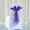 6pcs Elastic Chair Ties Spandex Chair Sashes Bows Stretchable Chair Sash Bows for Reception and Ceremony Decorations