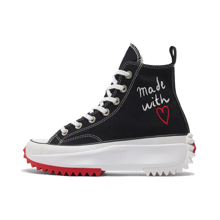 Converse Run Star Hike 'Valentine's Day' (Unisex) Black / White / University Red Skate Shoes 171120C