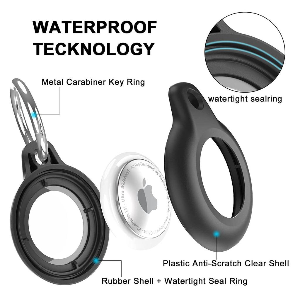 Чехол-брелок с держателем AirTag, аксессуары Apple Air Tag, работает с брелоком, сумками, собачьим ошейником, багажом и многим другим