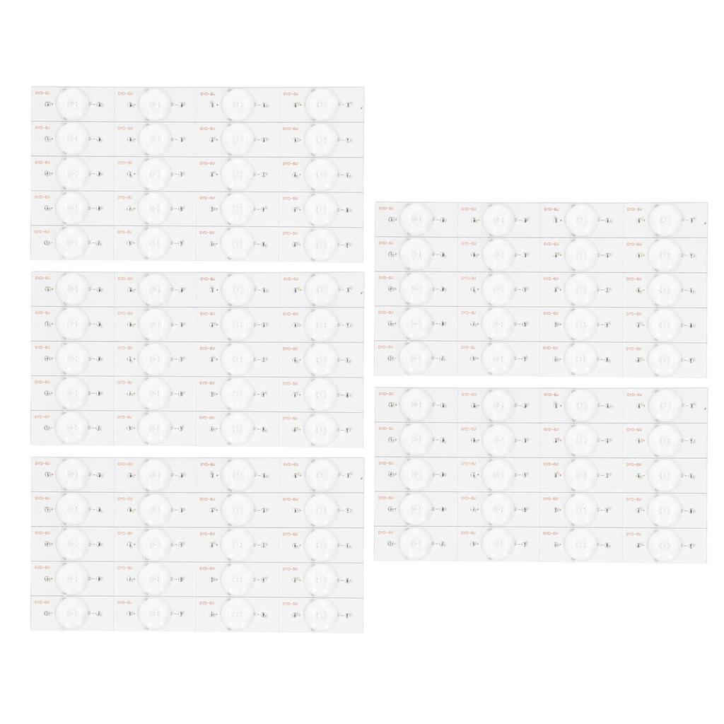 100 шт. линзовых бусин 6 В прозрачные круглые светодиодные аксессуары высокой яркости для 32?Ремонт телевизоров 65 дюймов