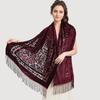 New Boho Velvet Shawl Ethnic Dinner Dress Shawl Multifunctional Scarf Head-wrap