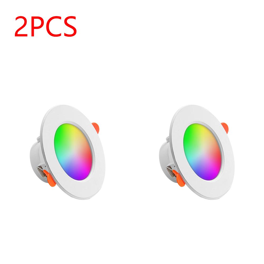 1-6 шт. светодиодный потолочный светильник Tuya Smart Wi-Fi потолочный светильник с регулируемой яркостью RGB + CW + WW прожектор 85-265 В голосовое управление с Alexa Google Home