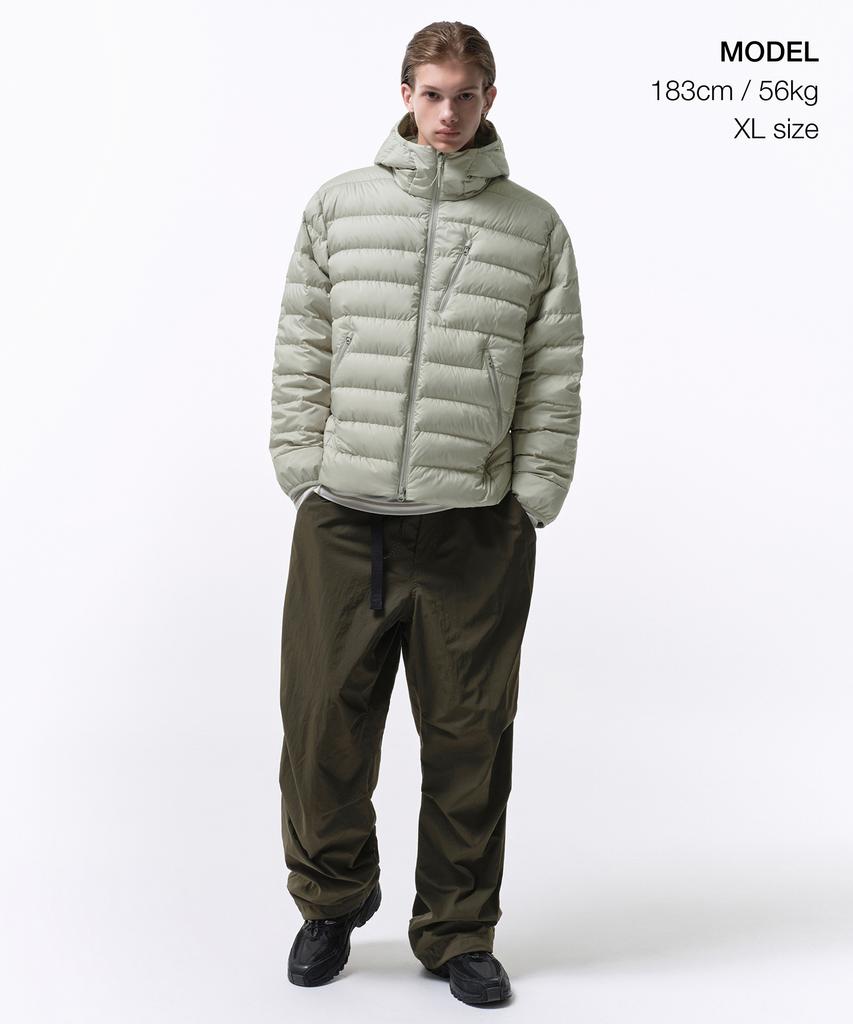 Musinsa Standard [City Leisure] Hooded Light Down Jacket [Pistachio]