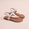 Low Heel Flat with Modern Sandals Solid High Quality Women's Shoes On Sale 2025 Fashion Shallow Buckle Strap Women's Sandals