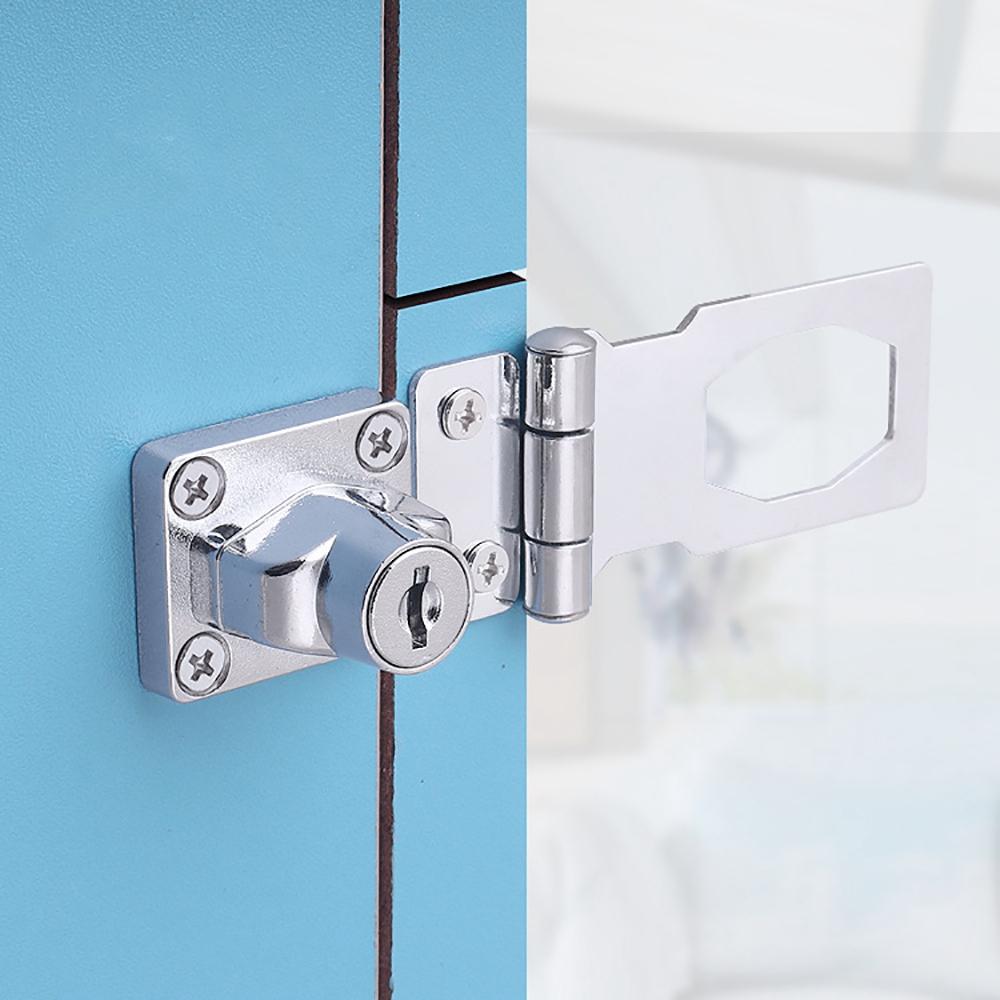 Anti-theft Locking Hasp Double Letter Box Locker Drawer Lock Cabinet Drawer Catch Cabinet Lock