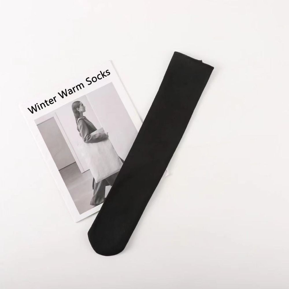 Velvet-lined Snow Socks Thickened Women's Hosiery Bare Leg Artifact Home Floor Socks  Unisex