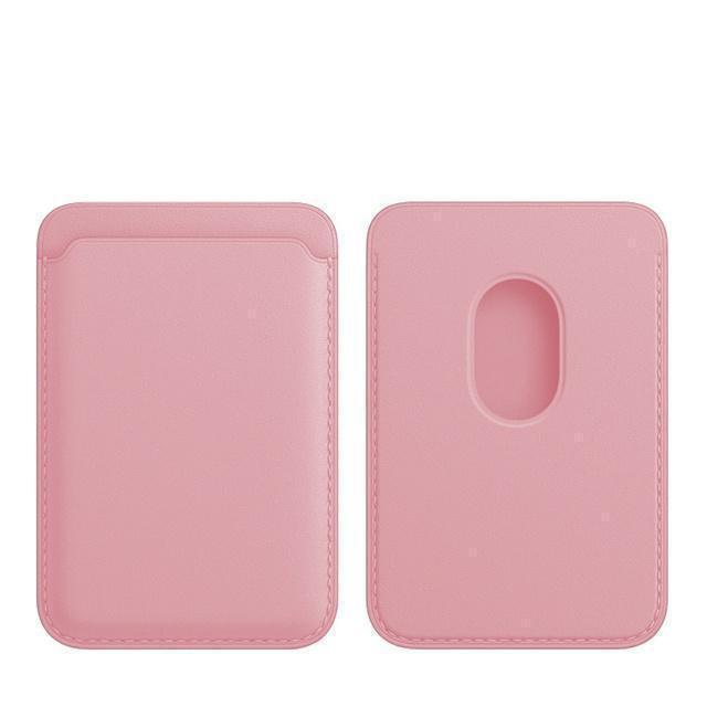 Кожаная карта для кошелька Magsafe, магнитный чехол, держатель для удостоверения личности для IPhone 12 13 14 Pro Max, задний чехол, карман для карт, слот