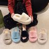 Fashion Fashion Faux Fur Home Cotton Shoes 2025 New Women Slippers Winter Warm Soft Sole Platform Slippers Ladies Comfort Plush Shoes