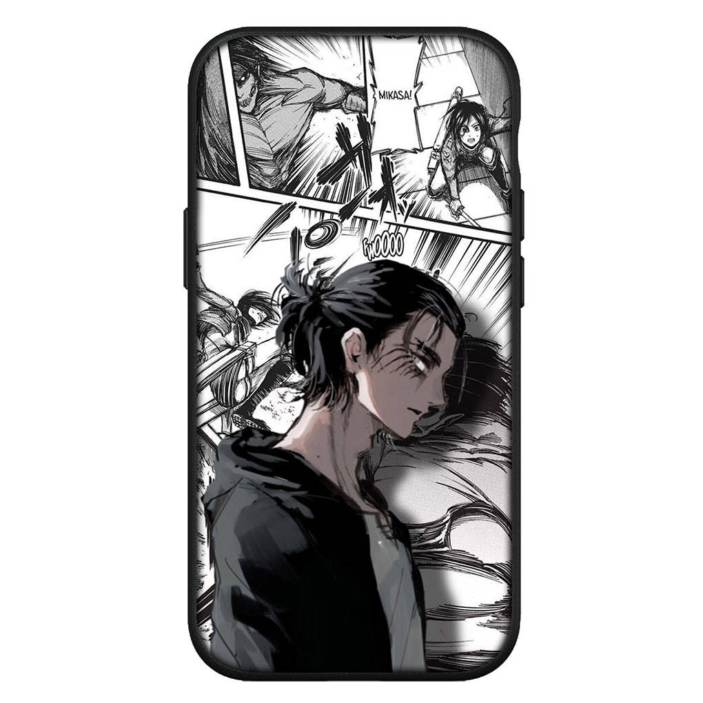 Для iPhone 16 15 Xiaomi Redmi Note 14 13 12 11 Pro Max X 8 16e Samsung Galaxy S25 S24 S23 Moto OPPO Huawei Levi Eren Jaeger Атака титанов логотип чехол