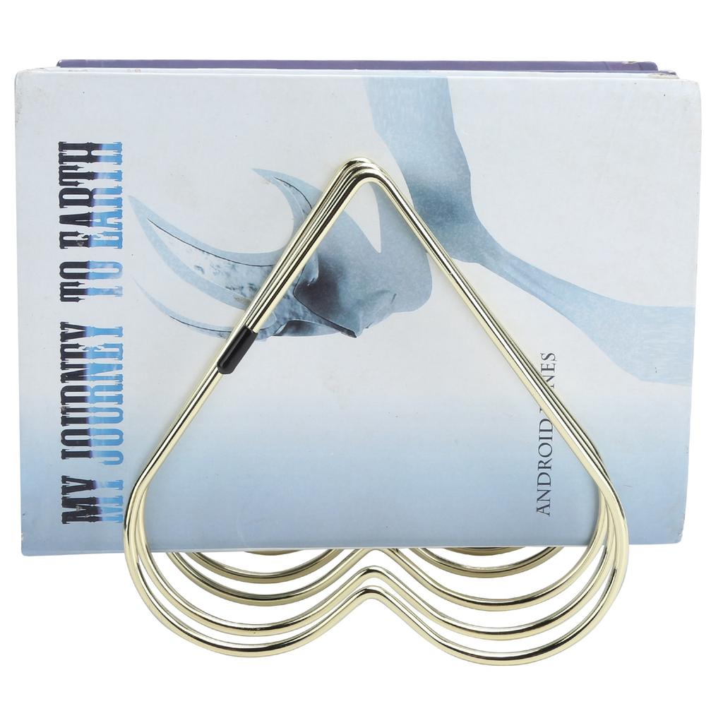 Desk Book Storage Rack Telescopic Files Folder Stand Organizer Craft Supplies DecorationGold