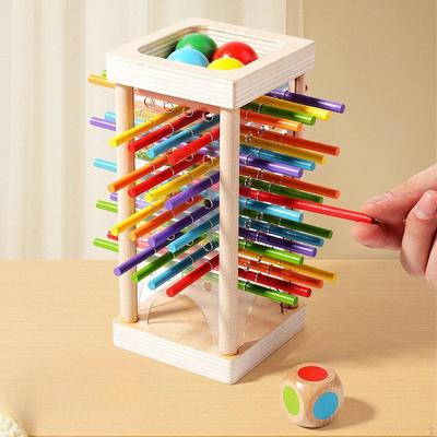 Деревянные палочки игрушки для 3-летних дошкольников игрушка детский развивающий подарок красочные деревянные палочки