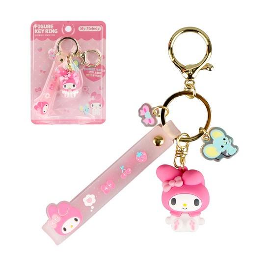Bunnyland Sanrio Characters Figure Keyring, My Melody, 1 Piece, a Popular Character In Korea