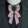 Men's Jewelry Accessories Rhinestones Bow Brooch Crystal Necktie Suit Shirt Collar Pin Bow Tie