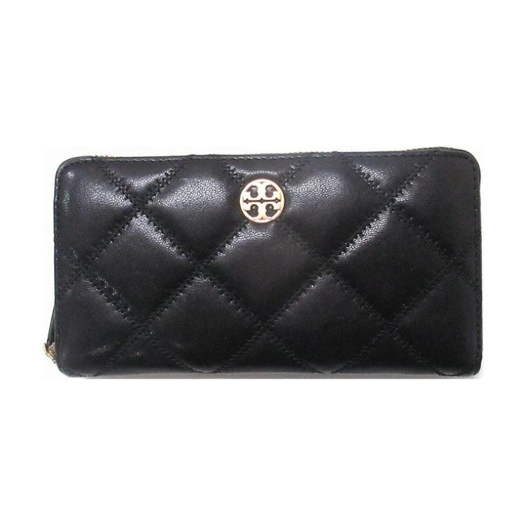 Tory Burch Кошелек женский Willa с металлической эмблемой, на молнии, кожаный, черный 159228-001