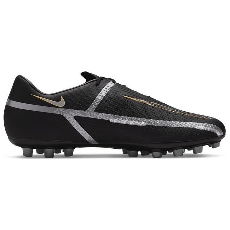 Nike Phantom GT 2 Academy Artificial Turf AG (Rubber Short Studs) Non-Slip Durable Soccer Shoes Unisex Soccer Shoes Black Gold DC0798-007