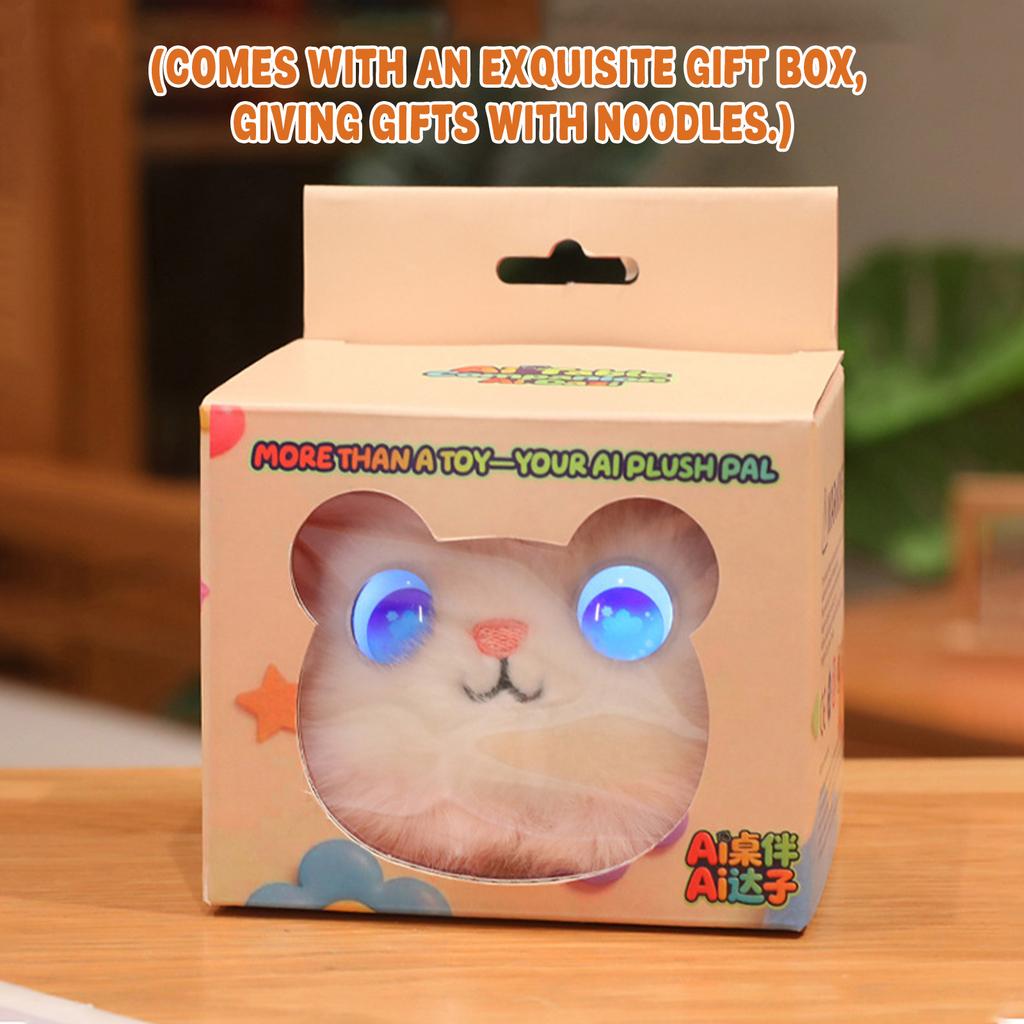 Умная Плюшевая Игрушка, Интерактивный Мягкий Зверь с Голосовым Чатом на 66 Языках, Милый Плюшевый Помпон для Детей и Взрослых, Образовательная Изучение Языков