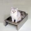 Смывной Туалет для Кошек из Нержавеющей Стали Туалет для Кошек Котят Маленьких Собак Смывные Кошачьи Лоточки Питомцы Котята Щенки Продукт Товары