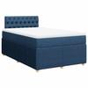 Maison Exclusive - Sommier à lattes de lit avec matelas Bleu 120x200 cm Tissu