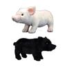 Cute Black Domestic Pig Lifelike Stuffed Plush Toy Simulation Pink Doll Animal Model Soft Gifts