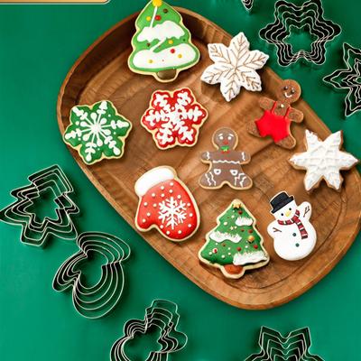 Веселого Рождества нержавеющая сталь бисквитная форма формовка печенья формовка торта снеговик пряничный человечек лось форма для выпечки помадки