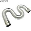 Fireproof Gas Water Heater Stainless Steel 60-150mm  Aluminum Strong Universal Exhaust Car Intake  Pipe Extension Tube Length