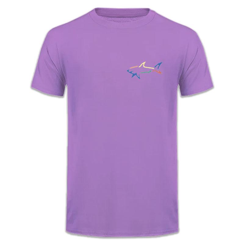 Мужская летняя модная повседневная свободная футболка большого размера с принтом в виде акулы, спортивная футболка с круглым вырезом и короткими рукавами, женская футболка