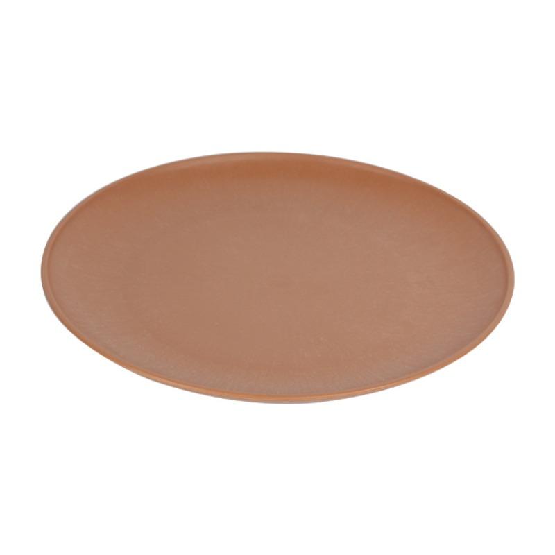 Бытовая посуда из пшеничной соломы, круглые тарелки, тарелки для фруктов, обеденные тарелки, пластиковые тарелки для выпечки