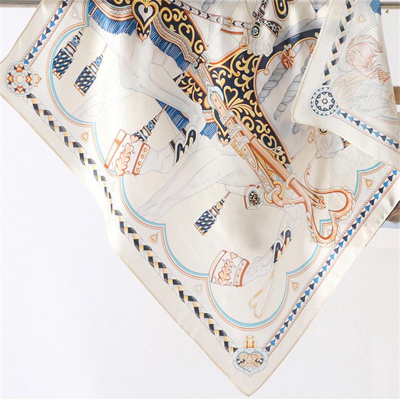 68*68cm 100% Mulberry Silk Scarf Luxury Printed Square Shawl Elegant Lightweight Soft Fashion Accessory Premium Gift for Women Chic