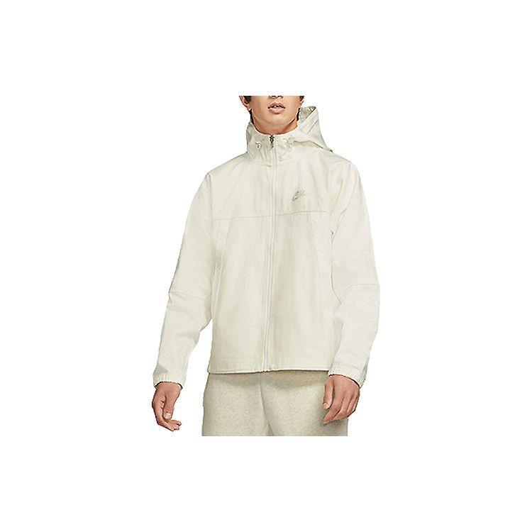 Nike Sportswear Canvas Jacket With Logo Men Outerwear White DC8088-901